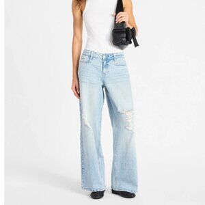 No Boundaries Low Rise Wide Leg Jeans Size 14